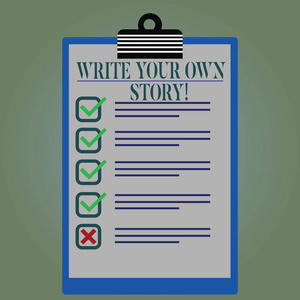 文字写作文本写你自己的故事。商业理念作为展示命运和成功的作者