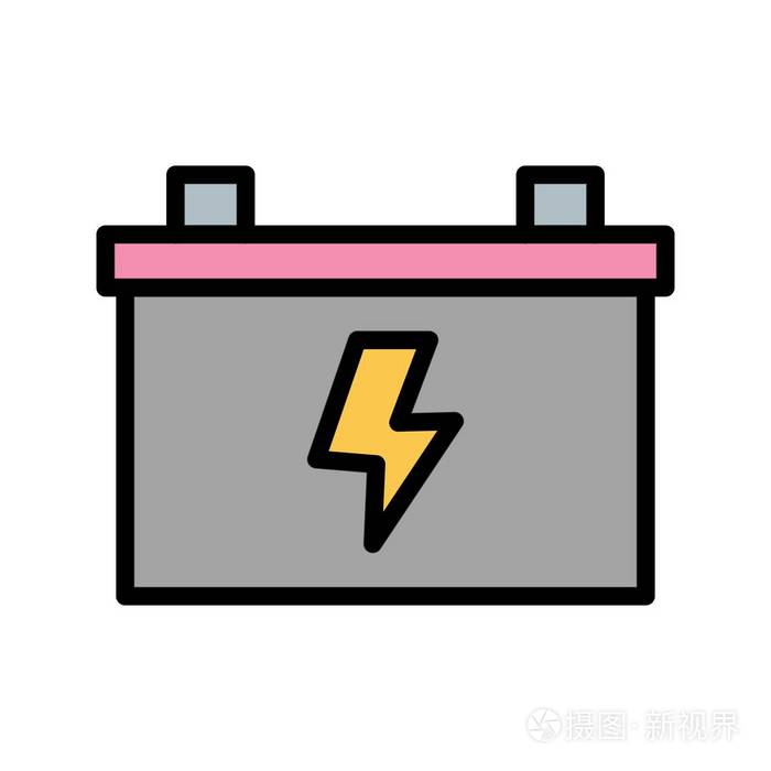 电池矢量图标标志图标矢量插图个人和商业用途.