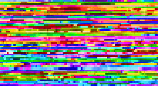 彩色雪屏没有传输信号.照片