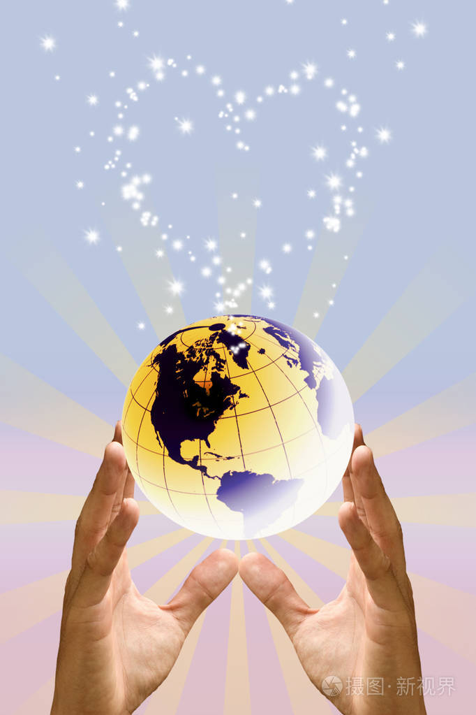 用爱的理念拯救世界,用甜美的色彩保护地球照片-正版商用图片163t4i-