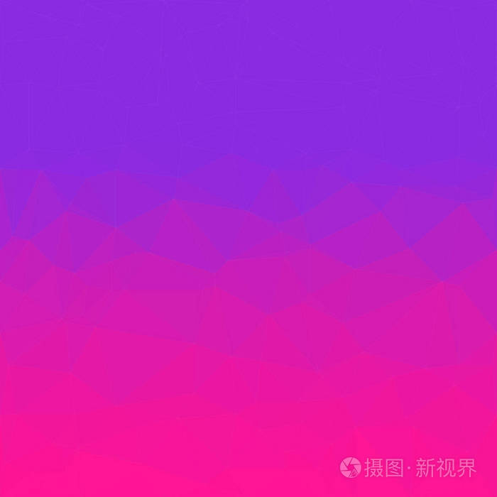 带有紫色和粉红色的抽象多边形背景由三角形组成的图案