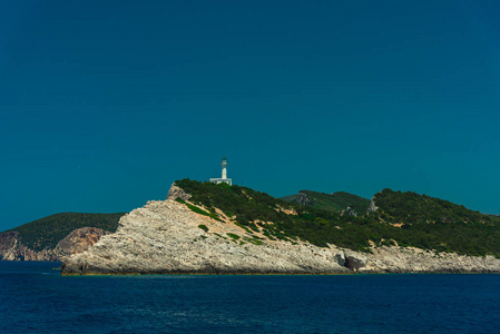 海上海岸岩石灯塔风景