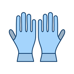 手套矢量图标标志图标矢量插图个人和商业用途。