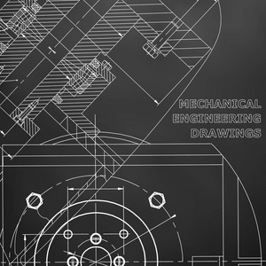 机械。 技术设计。 工程风格。 机械的。 封面传单横幅。 公司身份。 黑色背景