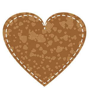 金色心脏框架的小心脏图标矢量。 爱的象征。 情人节标志标志标志隔离在白色背景平面风格的图形和网页设计标志。