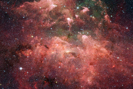 外层空间艺术。 星云星系和明亮的恒星组成美丽。 由美国宇航局提供的这幅图像的元素