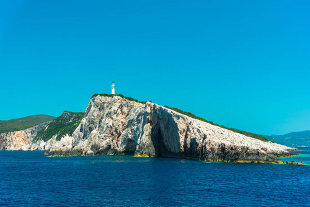 海上海岸岩石灯塔风景