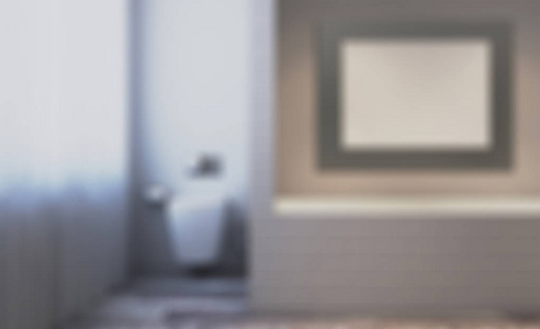 模糊浴室内部的背景产品显示模板。