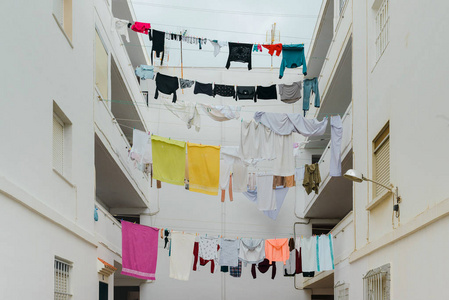 西班牙生活方式户外洗衣