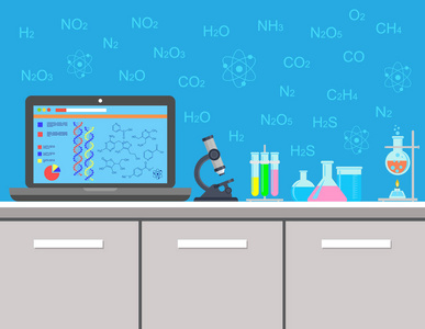 科学家精神化学.实验室设备, 化学实验.