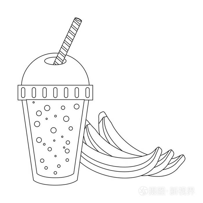 果汁的简笔画法图片