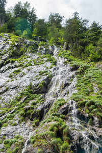 瑞士阿尔卑斯山杜杜兰三峡瀑布图片
