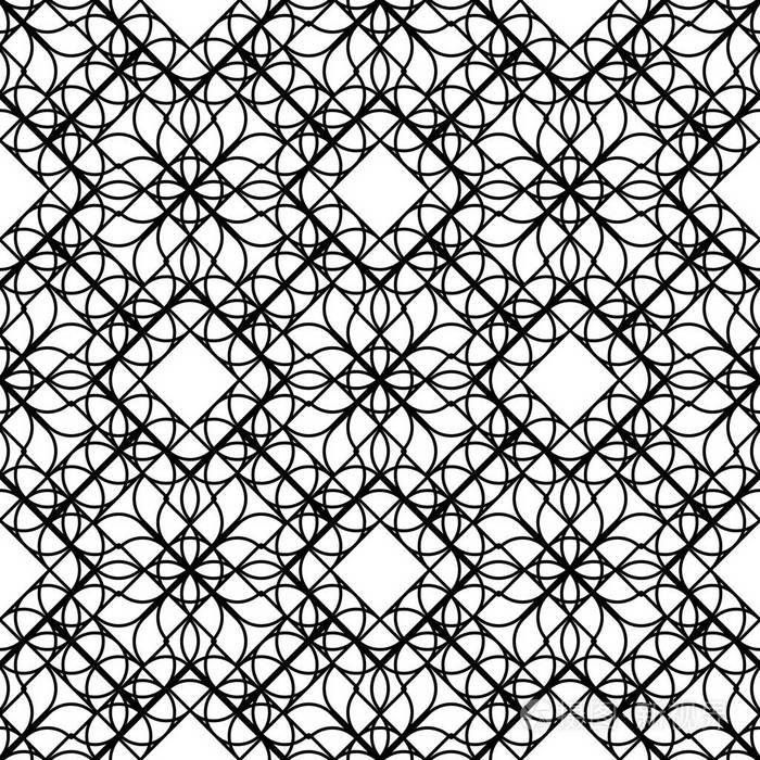 设计无缝单色几何图案抽象线条纹理背景矢量艺术