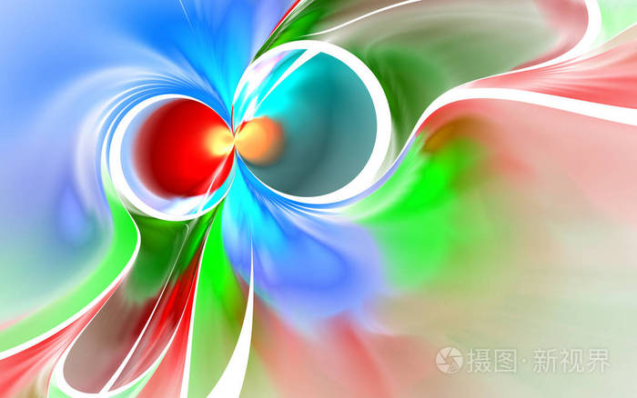 背景由分形色彩纹理组成,适用于想象创意和设计项目中的应用