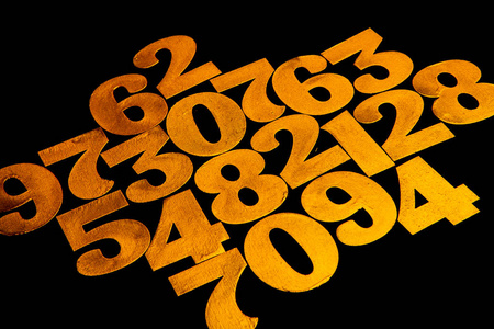 数字的背景。从零到九。带数字的背景。数字纹理。数学概念