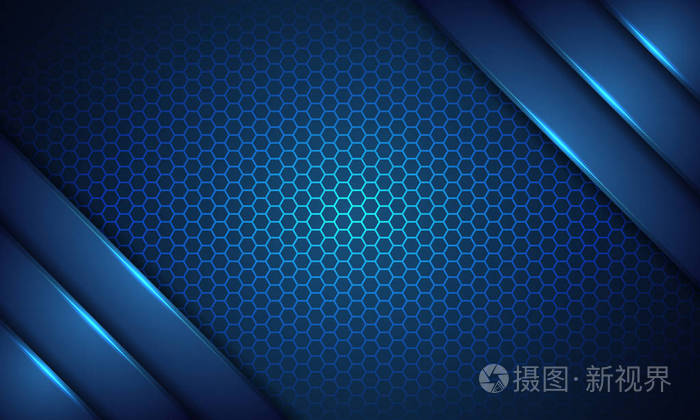 抽象深蓝色金属三维矢量背景. 现代矢量背景eps10矢量.