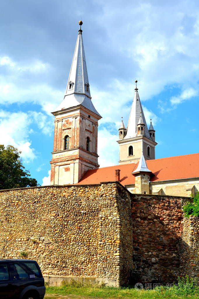 罗马尼亚特兰西瓦尼亚市典型的城市景观.