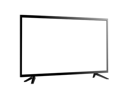 电视屏幕空白隔离白色矢量