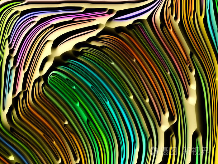 图案三维渲染的构成——以自然形态几何为主题的艺术创新设计与装饰