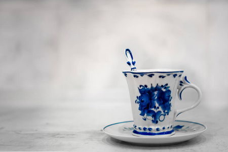 茶咖啡风格的菜肴和装饰元素图片