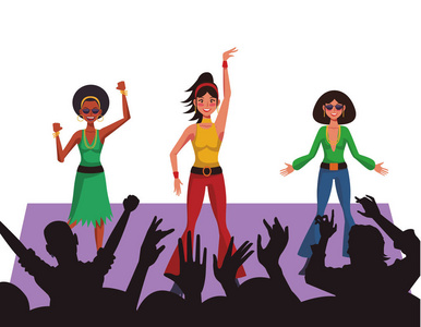 舞台上唱歌图片