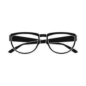 独立的眼镜和框架图标的对象。用于 web 的眼镜和附件股票符号集