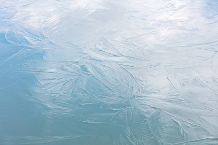 冰上特写镜头上美丽的图案照片