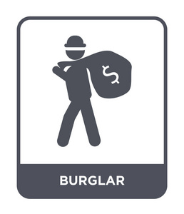 防盗图标隔离在白色背景上. 防盗矢量图标简单现代平面符号.照片