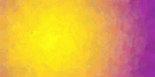 橙色黄色紫色水彩渐变背景。 彩色数字插图模拟真实水彩与纸张纹理。
