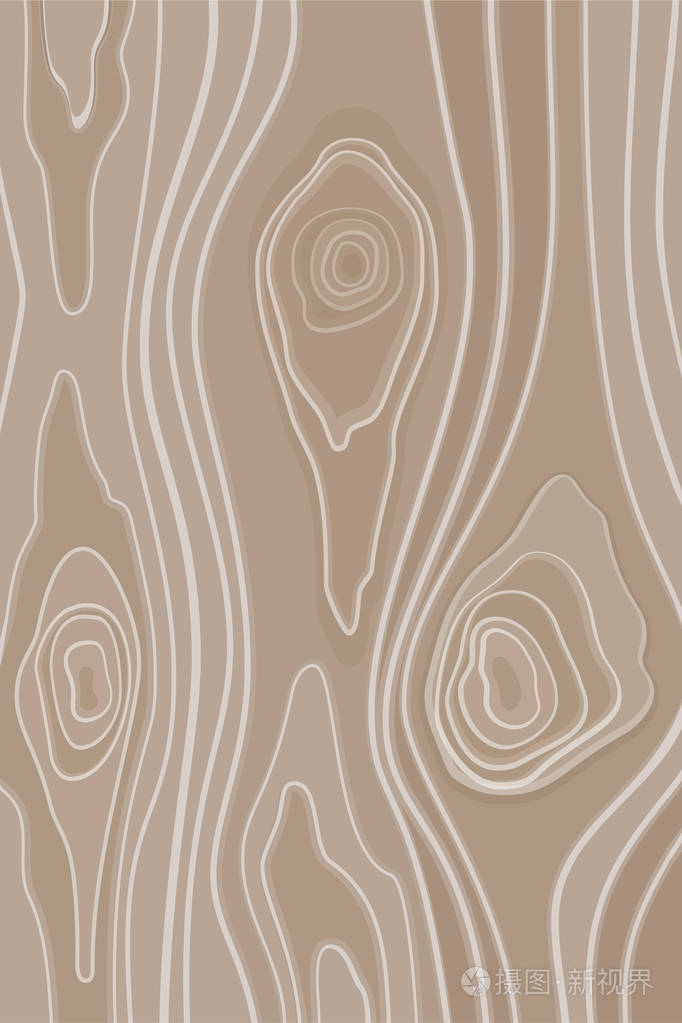 简单的矢量木制纹理平面风格