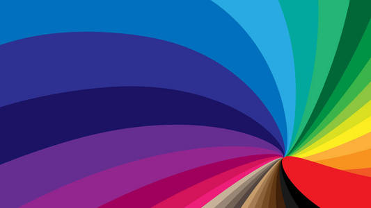 抽象的背景，以旋转的螺旋的形式，所有颜色的彩虹