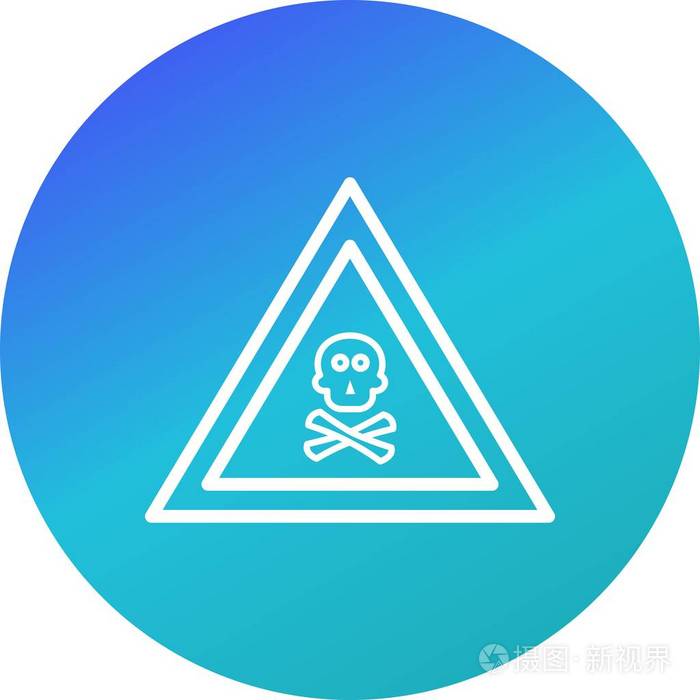 病媒有毒气体道路标志ico