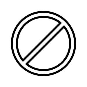 禁止矢量图标标志图标矢量插图个人和商业使用。