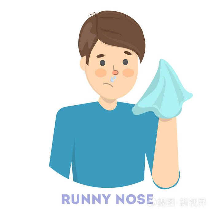 流鼻涕的病人流感的症状