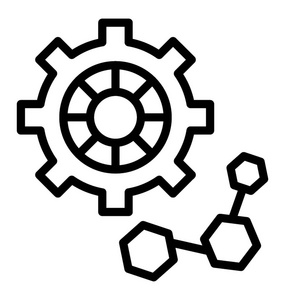 白色背景微生物学概念图标图像