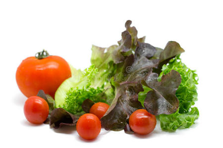 新鲜蔬菜和蔬菜沙拉