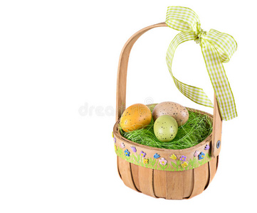 复活节篮子里的彩蛋。