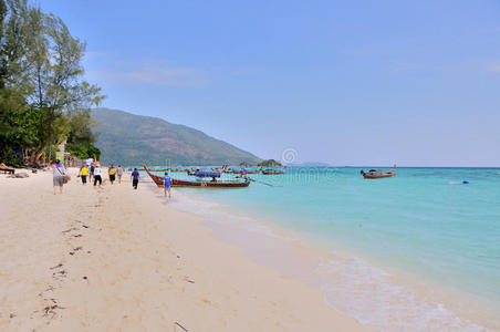 海滩上美丽的海滩景色