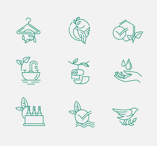 污染和环境的图标图片