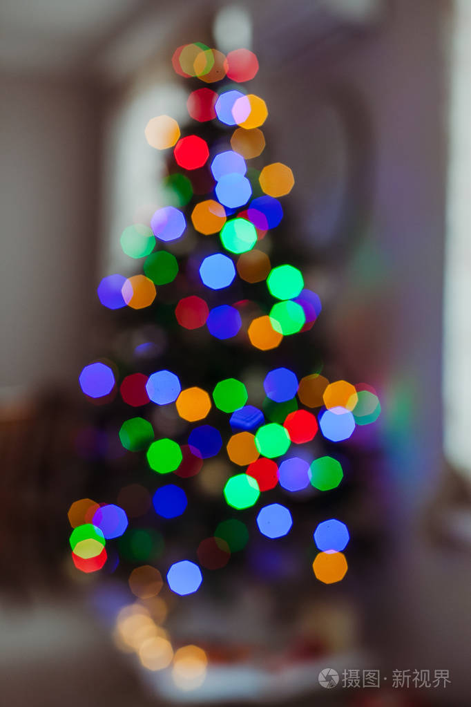 闪闪发光的老式灯光背景蓝棕色和紫色混合色