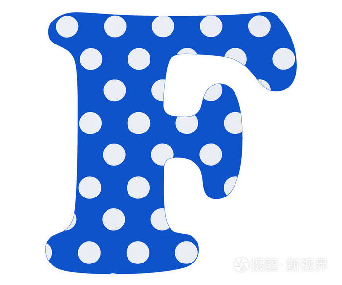 字母f白色圆圈蓝色背景
