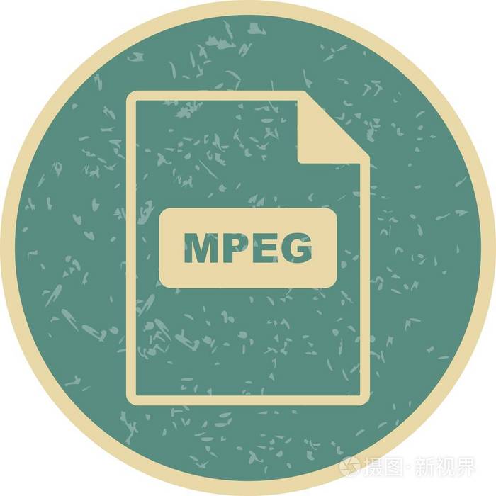 MPEG矢量图标符号图标矢量插图个人和商业用途。