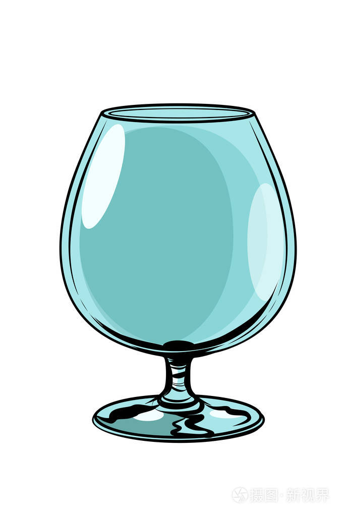 空的玻璃高脚杯