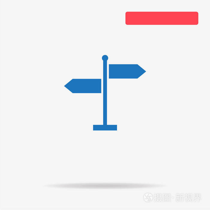 方向标志图标。 矢量概念图设计。插画-正版商用图片16aizu-摄图新视界