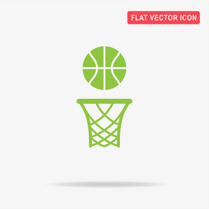 篮球轮辋图标。 矢量概念图设计。