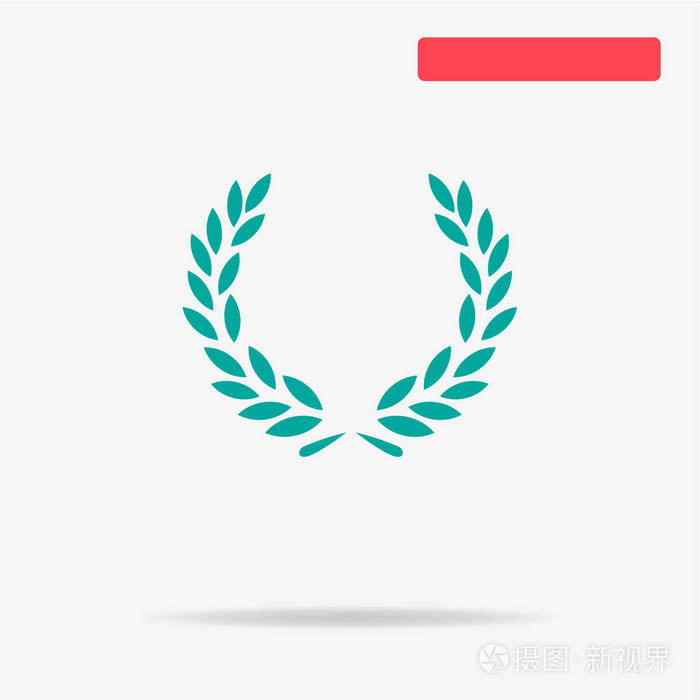桂冠花环图标. 矢量概念图设计.插画-正版商用图片16aqnf-摄图新视界