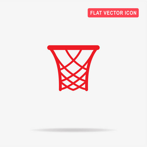 篮球轮辋图标。 矢量概念图设计。