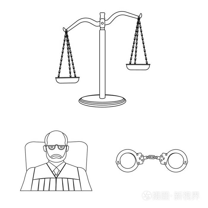 法律卡通简笔画图片
