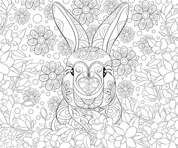 兔子抽象图片-兔子抽象素材-兔子抽象插画-摄图新视界