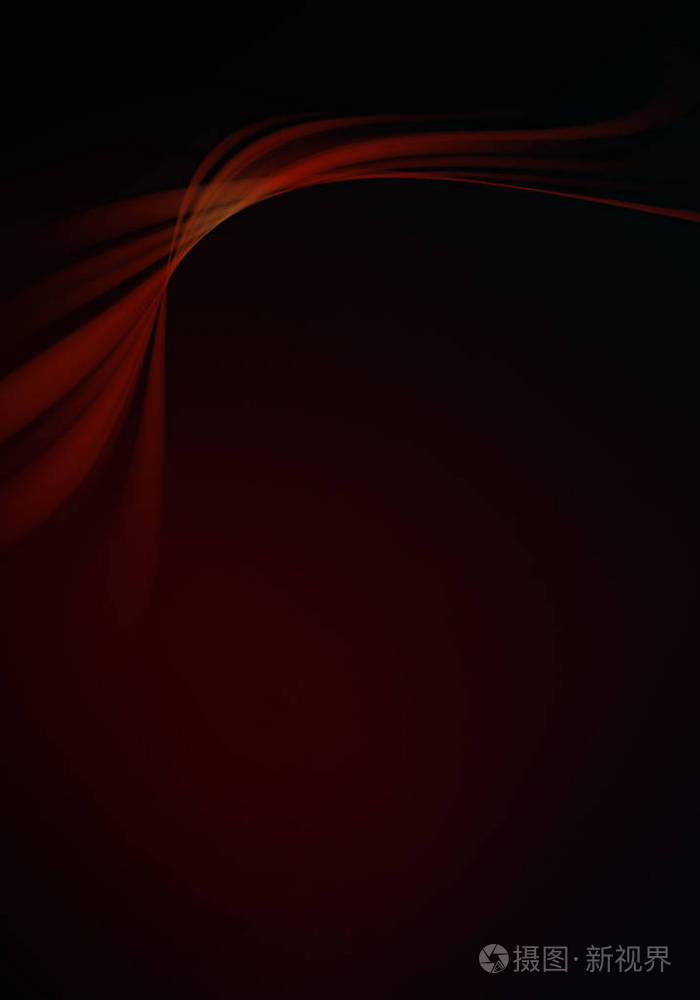抽象背景波黑色和红色抽象背景
